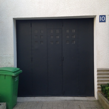 Modernist garage door, Rue Mallet-Stevens