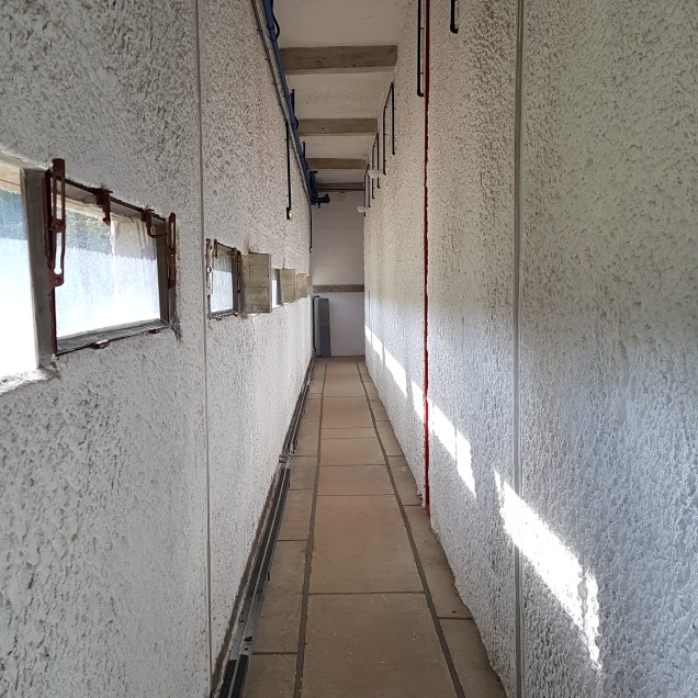 the narrow corridor